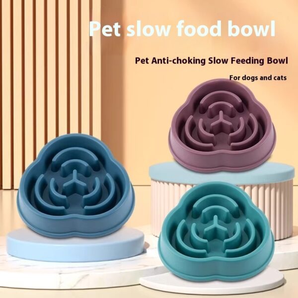 Pet Slow Feeding Bowl Dog Bowl Anti-choke Anti-skid - Image 3